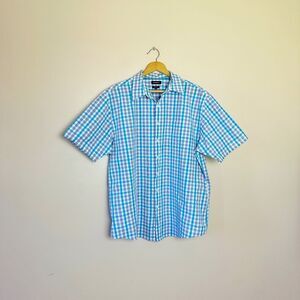 CLEARANCE! Men’s Blue Croft & Barrow S/S Button Down Shirt Size XL EUC